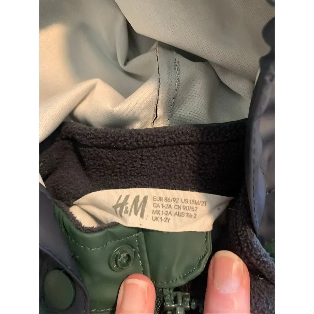 H&M Kids Water Repellent Raincoat 18M/2T